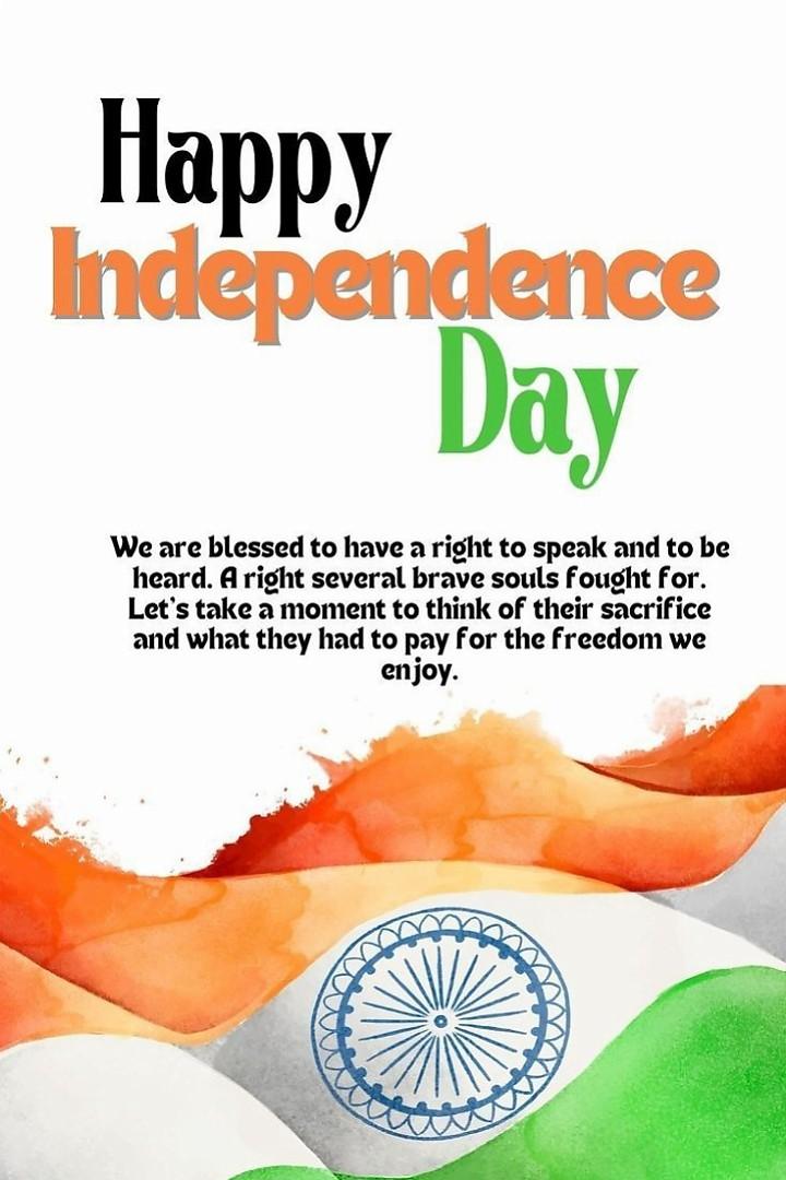 Happy Independence Day Images : Wishes, Quotes Photos and Wallpaper Download | рд╕реНрд╡рддрдВрддреНрд░рддрд╛ рджрд┐рд╡рд╕ рдХреА рд╢реБрднрдХрд╛рдордирд╛ рд╕рдВрджреЗрд╢ | 194 15 august wishes images(10)