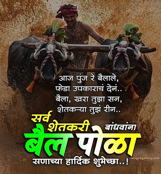 100+ Bail Pola Wishes In Marathi | बैल पोळा शुभेच्छा संदेश मराठीत | 21 bail pola shubhechha quotes in marathi -
