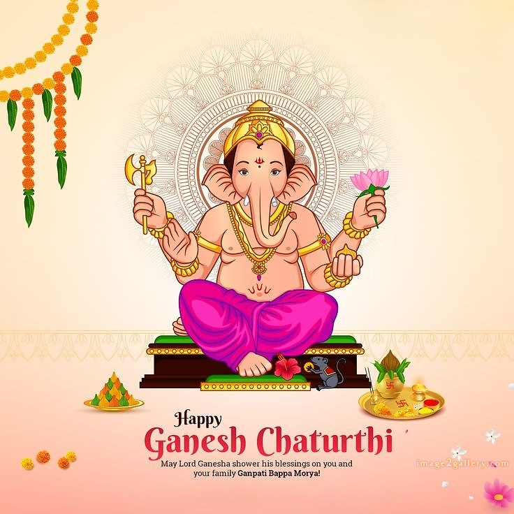 Happy Ganesh Chaturthi Wishes Quotes in Hindi: рдЦреВрдмрд╕реВрд░рдд рд╕рдВрджреЗрд╢ рднрдЧрд╡рд╛рди рд╡рд┐рдирд╛рдпрдХ рдЪрддреБрд░реНрдереА рд╢реБрднрдХрд╛рдордирд╛рдПрдВред 44 ganesh chaturthi wishes in english images -(25)