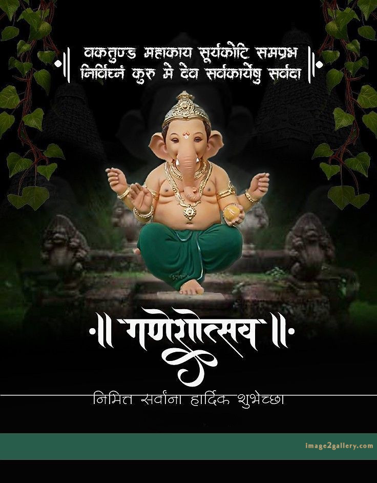 Happy Ganesh Chaturthi Wishes Quotes in Hindi: рдЦреВрдмрд╕реВрд░рдд рд╕рдВрджреЗрд╢ рднрдЧрд╡рд╛рди рд╡рд┐рдирд╛рдпрдХ рдЪрддреБрд░реНрдереА рд╢реБрднрдХрд╛рдордирд╛рдПрдВред 261 happy vinayagar chaturthi wishes -(13)