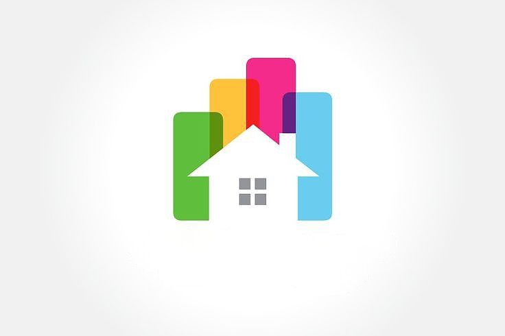 300+ House Logo Design Free | Home Logo Design Ideas | 22 home accessories logo -(25)