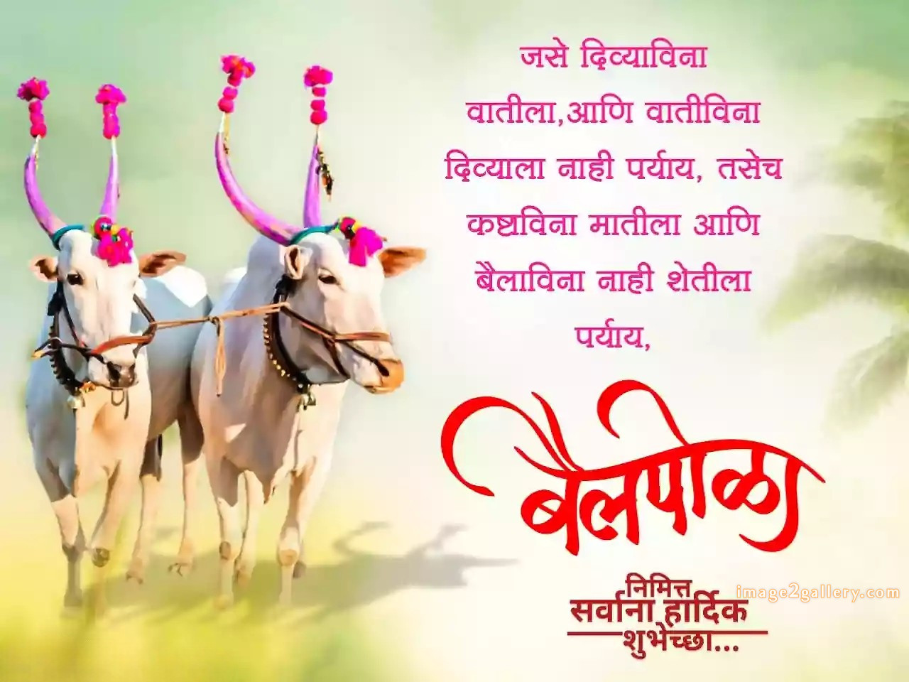100+ Bail Pola Wishes In Marathi | बैल पोळा शुभेच्छा संदेश मराठीत | 4 बैल पोळा शुभेच्छा मराठी -(12)