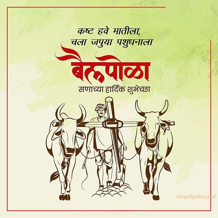 100+ Bail Pola Wishes In Marathi | बैल पोळा शुभेच्छा संदेश मराठीत | 73 बैल पोळा शुभेच्छा संदेश -(2)