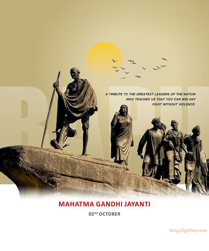 Mahatma Gandhi Jayanti Quotes, Wishes, Status | Gandhi Jayanti Images in Hindi | 263 gandhi jayanti hd images -(1)
