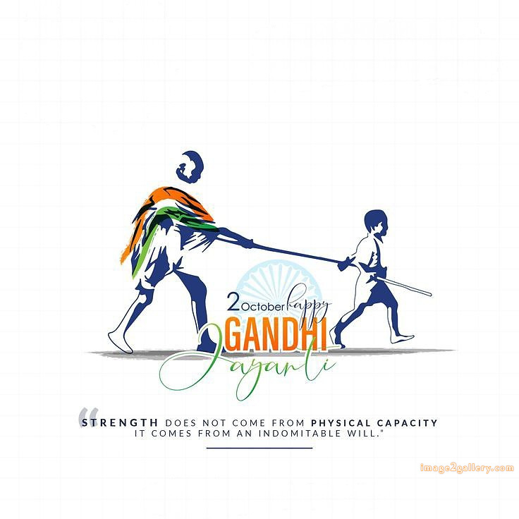 Mahatma Gandhi Jayanti Quotes, Wishes, Status | Gandhi Jayanti Images in Hindi | 261 gandhi jayanti hd images -(3)