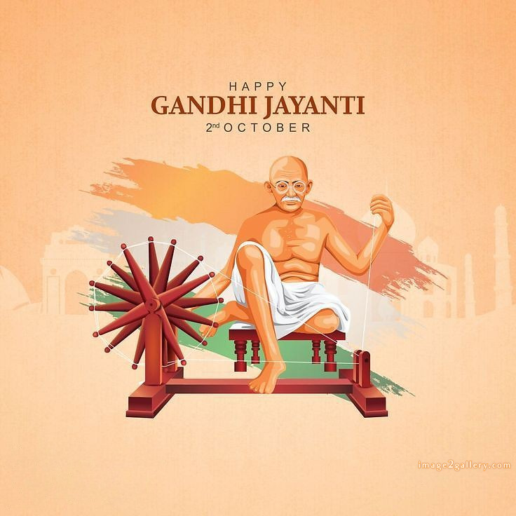 Mahatma Gandhi Jayanti Quotes, Wishes, Status | Gandhi Jayanti Images in Hindi | 70 gandhi jayanti hd images -(5)