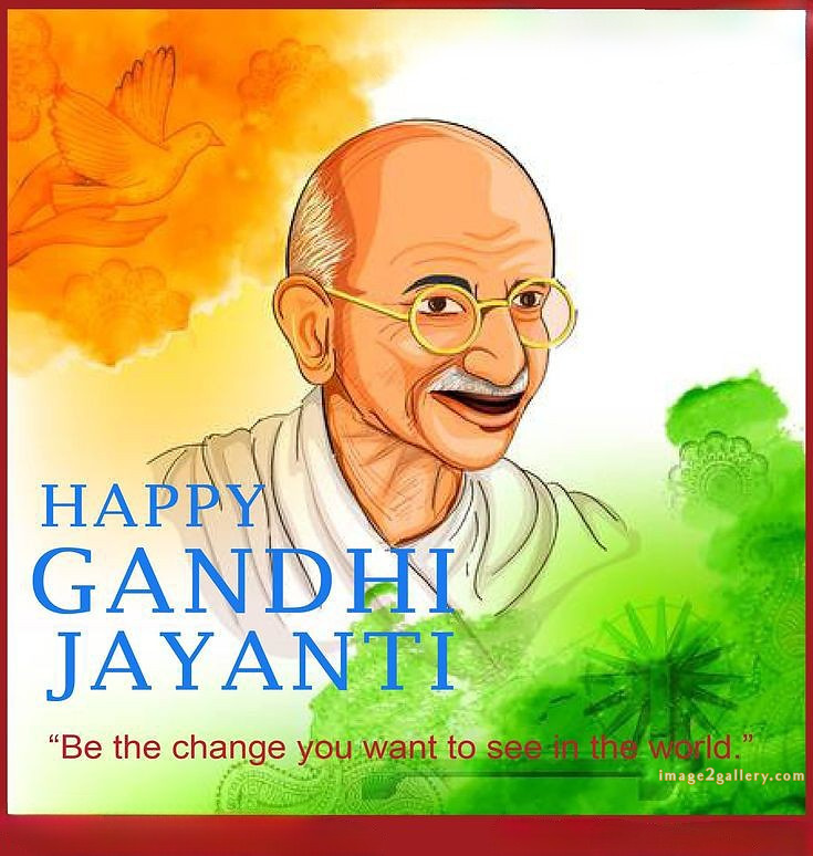 Mahatma Gandhi Jayanti Quotes, Wishes, Status | Gandhi Jayanti Images in Hindi | 269 gandhi jayanti hd images -(7)