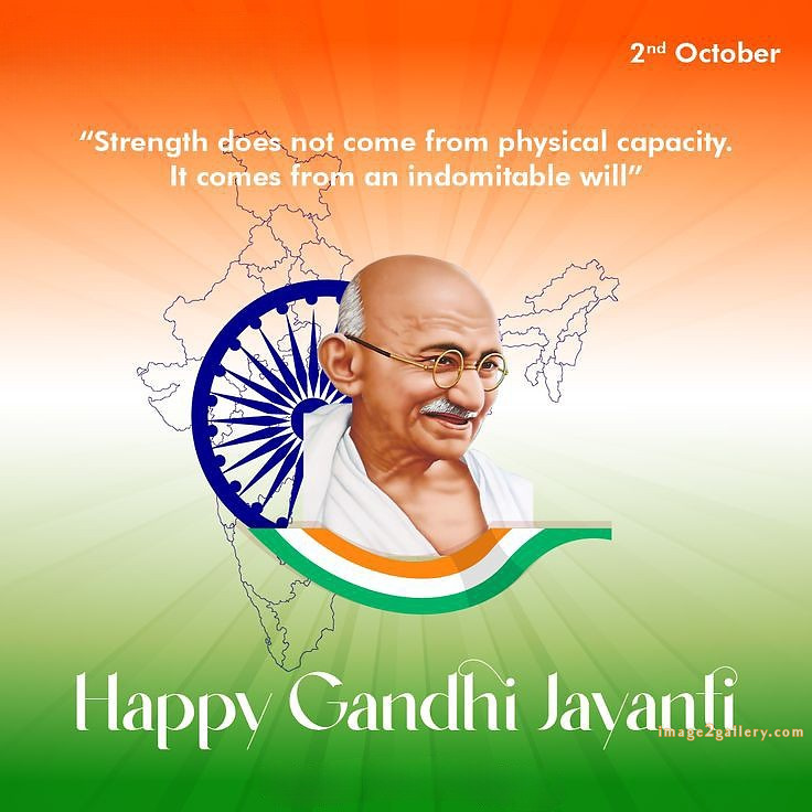 Mahatma Gandhi Jayanti Quotes, Wishes, Status | Gandhi Jayanti Images in Hindi | 265 gandhi jayanti hd images -(8)
