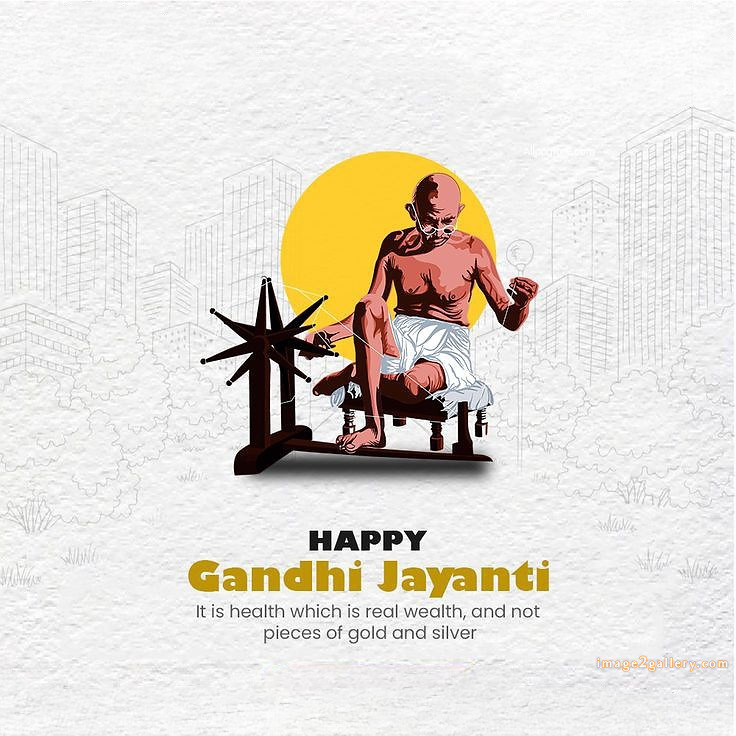 Mahatma Gandhi Jayanti Quotes, Wishes, Status | Gandhi Jayanti Images in Hindi | 266 gandhi jayanti hd images -(9)