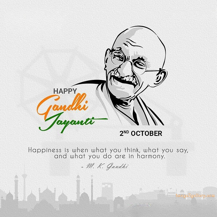 Mahatma Gandhi Jayanti Quotes, Wishes, Status | Gandhi Jayanti Images in Hindi | 238 gandhi jayanti images -(1)