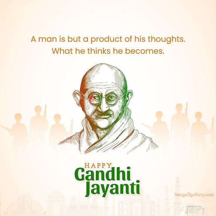 Mahatma Gandhi Jayanti Quotes, Wishes, Status | Gandhi Jayanti Images in Hindi | 289 gandhi jayanti photo -(12)