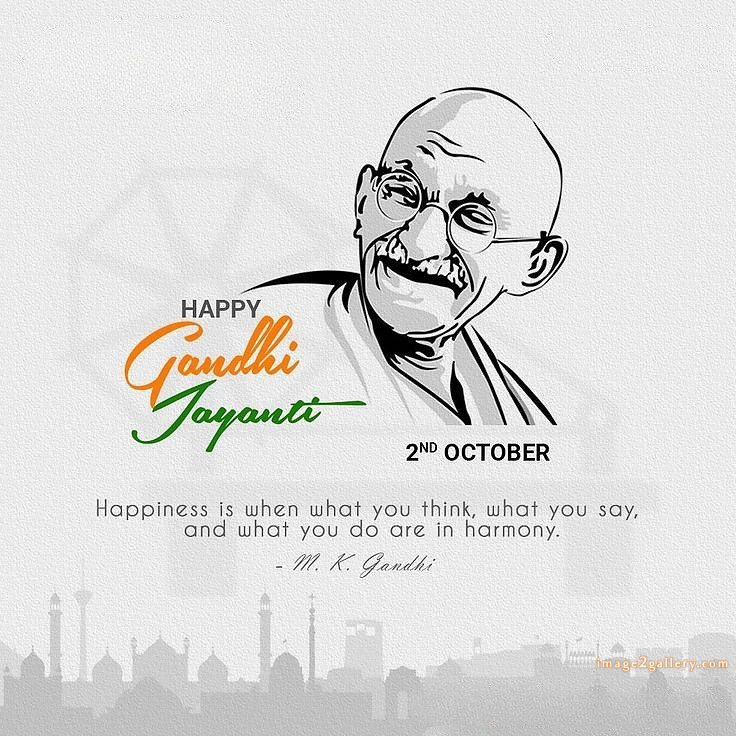 Mahatma Gandhi Jayanti Quotes, Wishes, Status | Gandhi Jayanti Images in Hindi | 57 gandhi jayanti photo -(8)