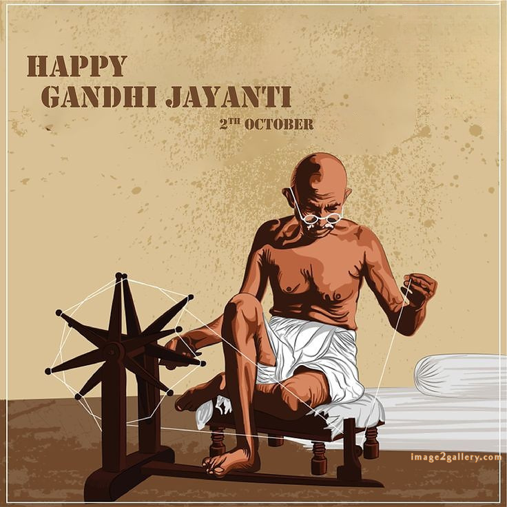 Mahatma Gandhi Jayanti Quotes, Wishes, Status | Gandhi Jayanti Images in Hindi | 65 gandhi jayanti pics -(2)