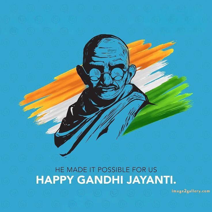 Mahatma Gandhi Jayanti Quotes, Wishes, Status | Gandhi Jayanti Images in Hindi | 273 gandhi jayanti pics -(3)