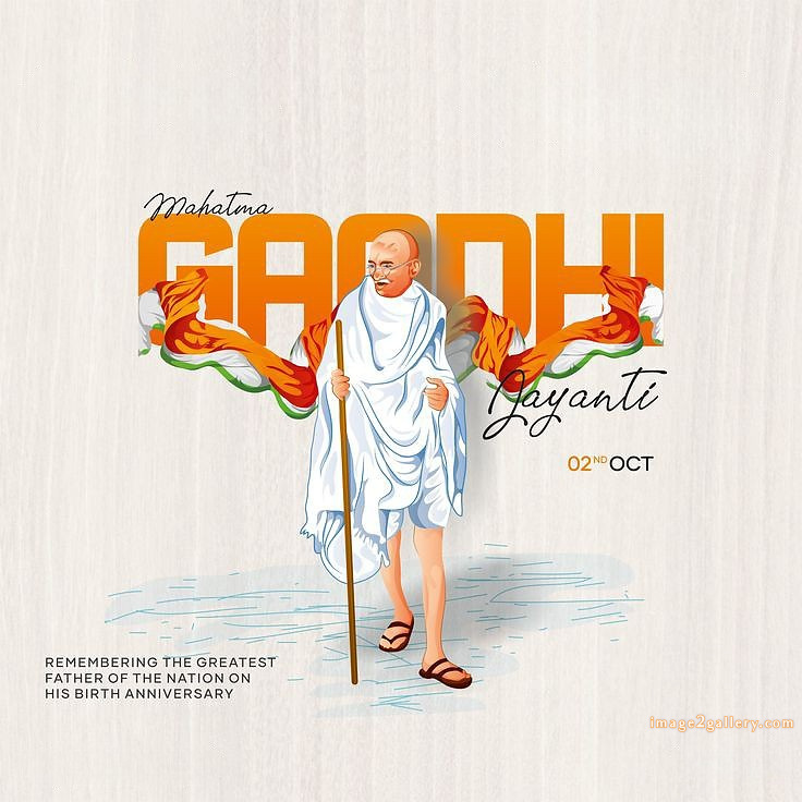 Mahatma Gandhi Jayanti Quotes, Wishes, Status | Gandhi Jayanti Images in Hindi | 107 gandhi jayanti poster -(10)