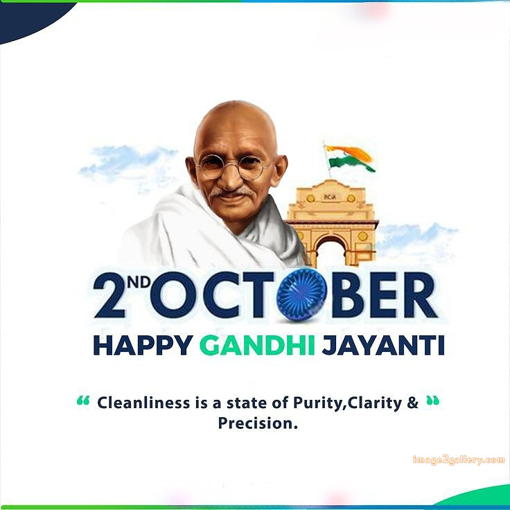 Mahatma Gandhi Jayanti Quotes, Wishes, Status | Gandhi Jayanti Images in Hindi | 221 gandhi jayanti poster -(13)
