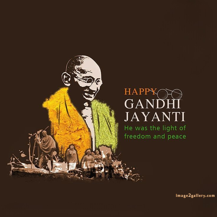 Mahatma Gandhi Jayanti Quotes, Wishes, Status | Gandhi Jayanti Images in Hindi | 222 gandhi jayanti poster -(15)
