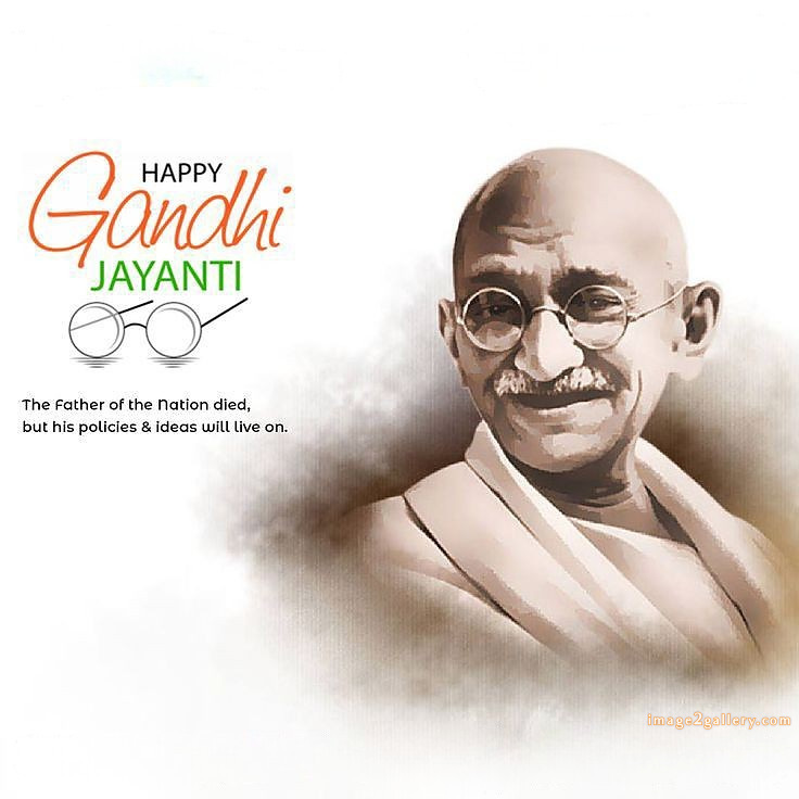 Mahatma Gandhi Jayanti Quotes, Wishes, Status | Gandhi Jayanti Images in Hindi | 110 gandhi jayanti poster -(3)