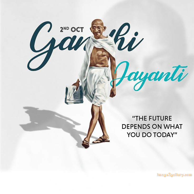Mahatma Gandhi Jayanti Quotes, Wishes, Status | Gandhi Jayanti Images in Hindi | 112 gandhi jayanti poster -(4)
