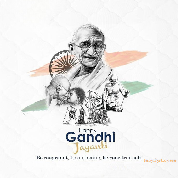 Mahatma Gandhi Jayanti Quotes, Wishes, Status | Gandhi Jayanti Images in Hindi | 218 gandhi jayanti poster -(5)