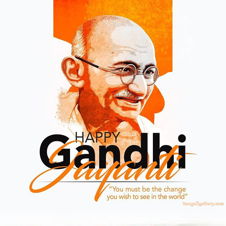 Mahatma Gandhi Jayanti Quotes, Wishes, Status | Gandhi Jayanti Images in Hindi | 105 gandhi jayanti poster -(8)