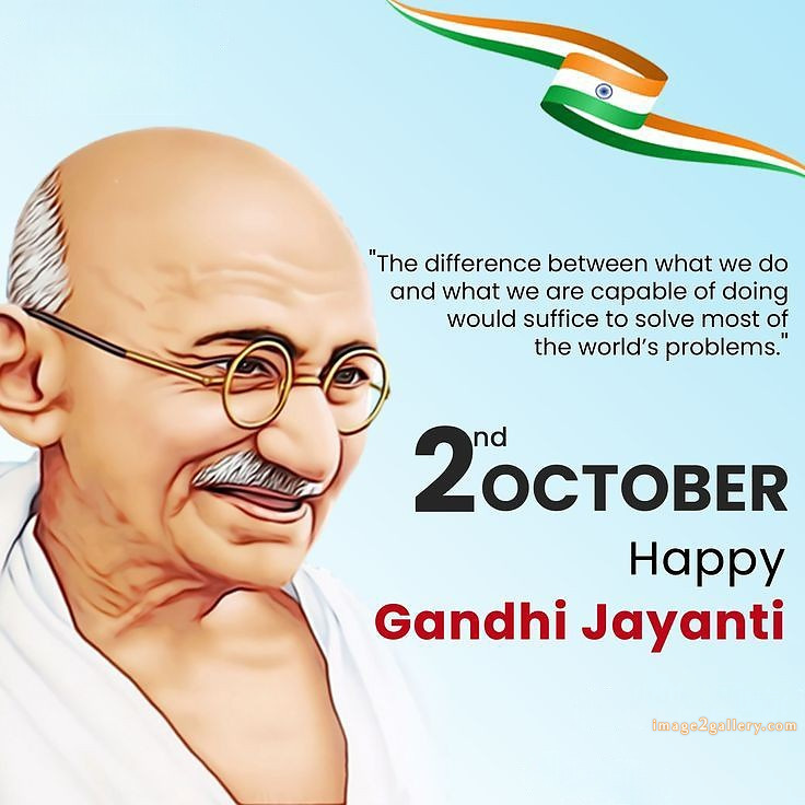 Mahatma Gandhi Jayanti Quotes, Wishes, Status | Gandhi Jayanti Images in Hindi | 144 gandhi jayanti quotes in english -(11)