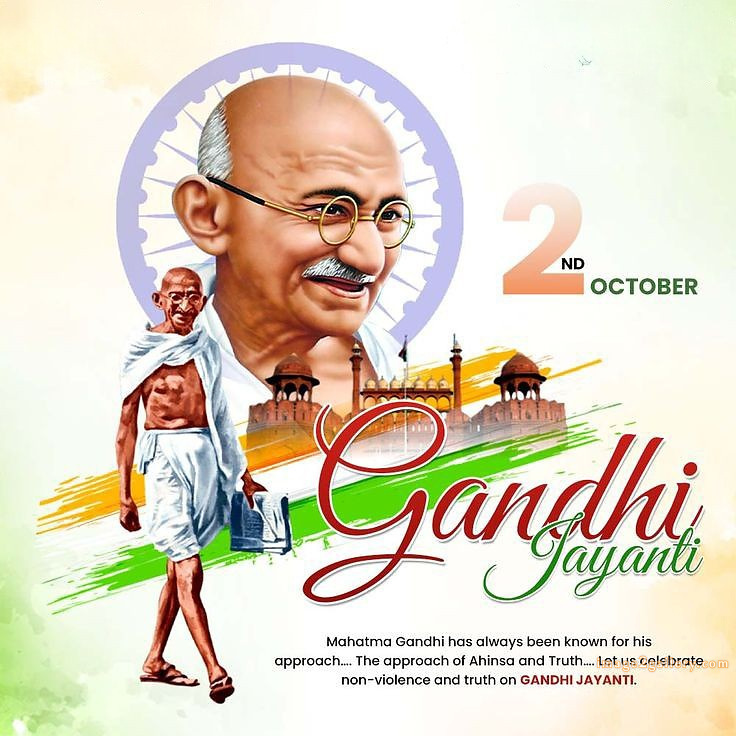 Mahatma Gandhi Jayanti Quotes, Wishes, Status | Gandhi Jayanti Images in Hindi | 129 gandhi jayanti quotes in english -(18)
