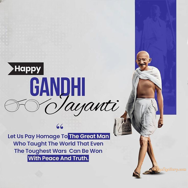 Mahatma Gandhi Jayanti Quotes, Wishes, Status | Gandhi Jayanti Images in Hindi | 136 gandhi jayanti quotes in english -(2)