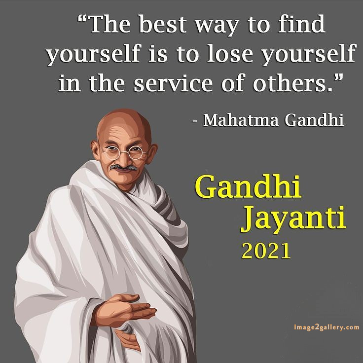 Mahatma Gandhi Jayanti Quotes, Wishes, Status | Gandhi Jayanti Images in Hindi | 138 gandhi jayanti quotes in english -(7)