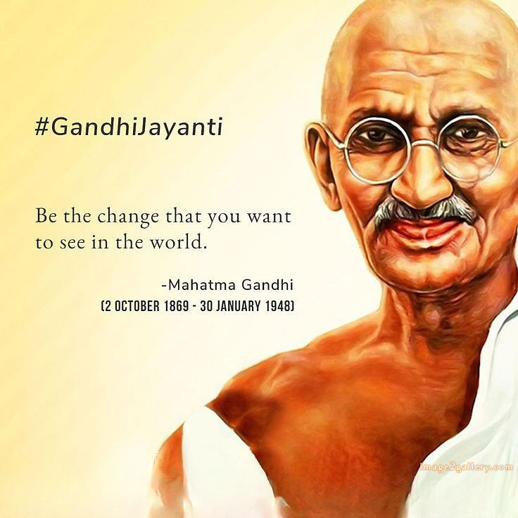 Mahatma Gandhi Jayanti Quotes, Wishes, Status | Gandhi Jayanti Images in Hindi | 137 gandhi jayanti quotes in english -(8)