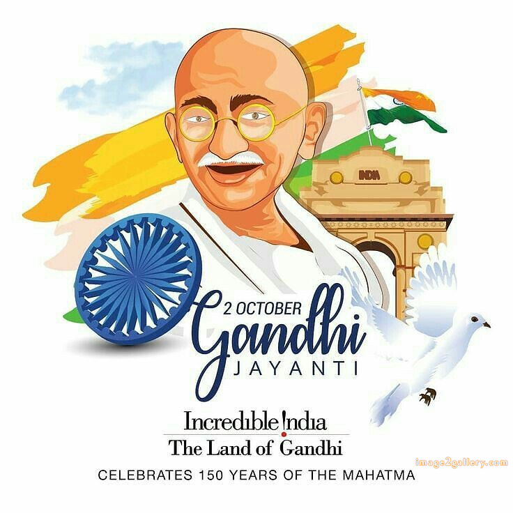Mahatma Gandhi Jayanti Quotes, Wishes, Status | Gandhi Jayanti Images in Hindi | 48 gandhi jayanti status -(12)