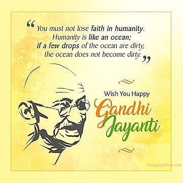 Mahatma Gandhi Jayanti Quotes, Wishes, Status | Gandhi Jayanti Images in Hindi | 313 gandhi jayanti status -(13)
