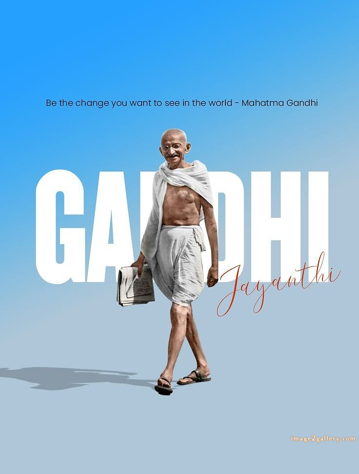 Mahatma Gandhi Jayanti Quotes, Wishes, Status | Gandhi Jayanti Images in Hindi | 49 gandhi jayanti status -(4)