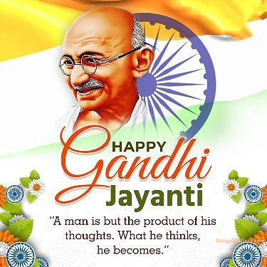 Mahatma Gandhi Jayanti Quotes, Wishes, Status | Gandhi Jayanti Images in Hindi | 50 gandhi jayanti status -(5)