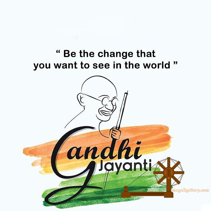 Mahatma Gandhi Jayanti Quotes, Wishes, Status | Gandhi Jayanti Images in Hindi | 234 gandhi jayanti wishes -(2)