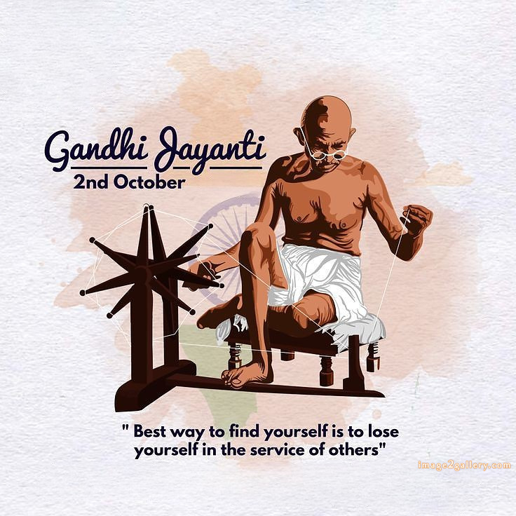 Mahatma Gandhi Jayanti Quotes, Wishes, Status | Gandhi Jayanti Images in Hindi | 83 gandhi jayanti wishes -(8)