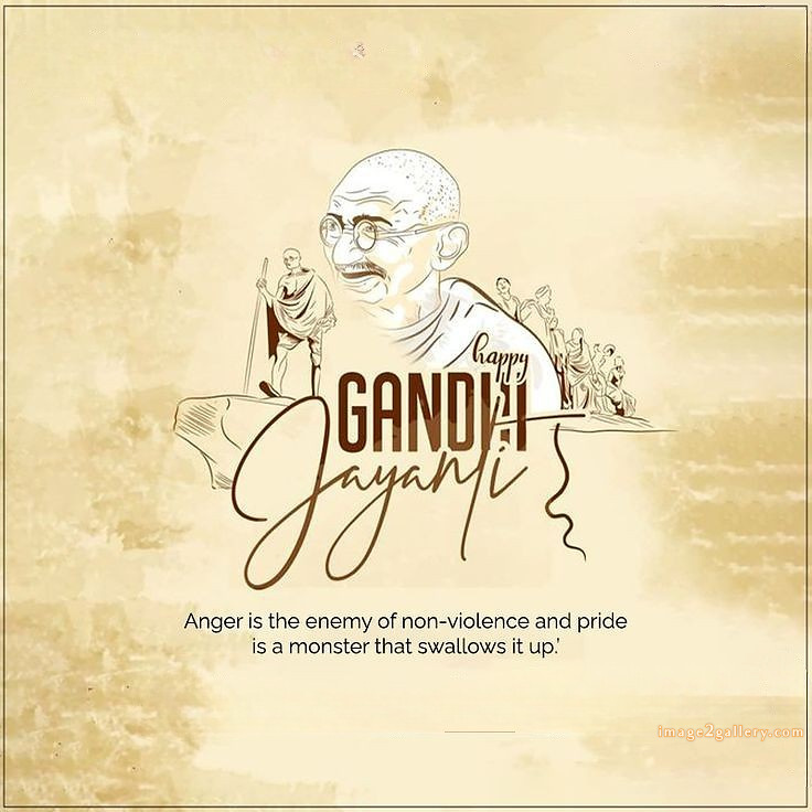 Mahatma Gandhi Jayanti Quotes, Wishes, Status | Gandhi Jayanti Images in Hindi | 305 happy gandhi jayanti -(10)