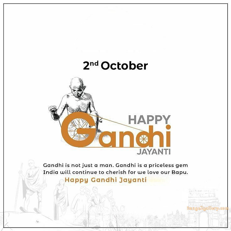 Mahatma Gandhi Jayanti Quotes, Wishes, Status | Gandhi Jayanti Images in Hindi | 307 happy gandhi jayanti -(16)