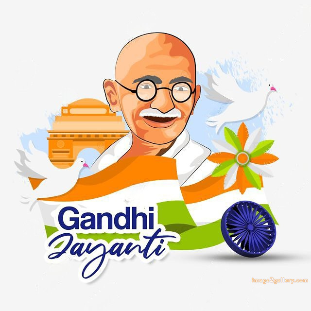 Mahatma Gandhi Jayanti Quotes, Wishes, Status | Gandhi Jayanti Images in Hindi | 75 happy gandhi jayanti images -(10)