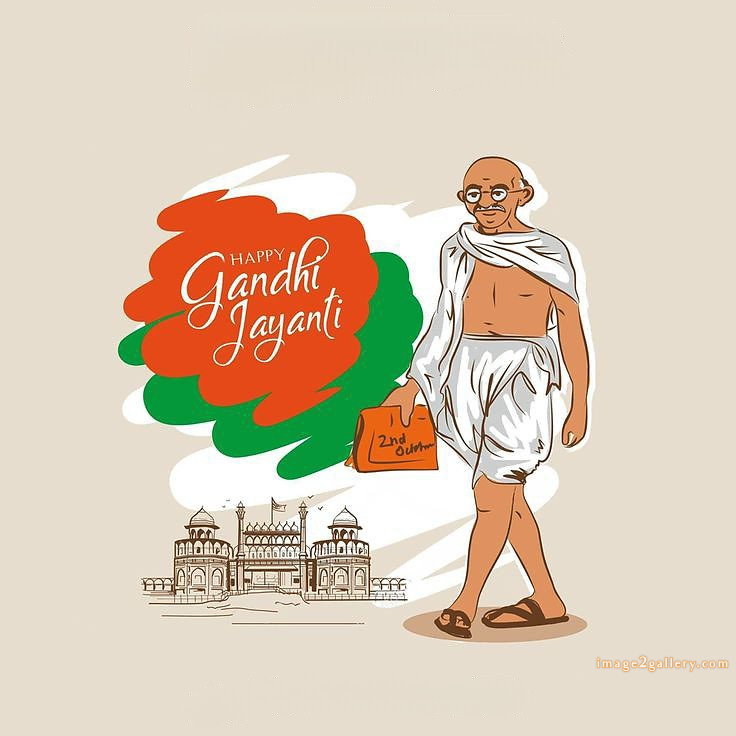 Mahatma Gandhi Jayanti Quotes, Wishes, Status | Gandhi Jayanti Images in Hindi | 259 happy gandhi jayanti images -(11)