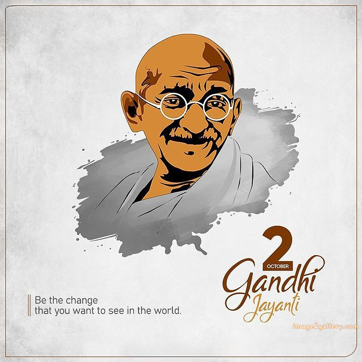 Mahatma Gandhi Jayanti Quotes, Wishes, Status | Gandhi Jayanti Images in Hindi | 253 happy gandhi jayanti images -(8)