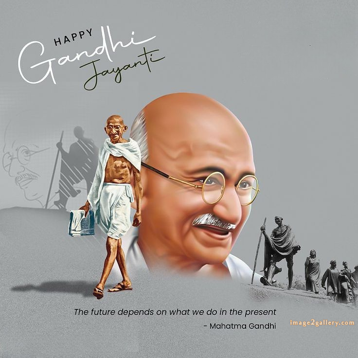 Mahatma Gandhi Jayanti Quotes, Wishes, Status | Gandhi Jayanti Images in Hindi | 230 happy gandhi jayanti poster -