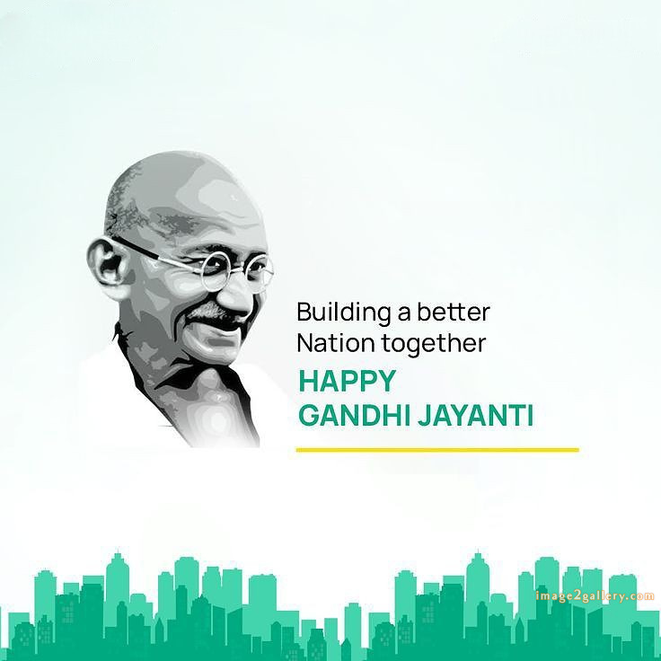 Mahatma Gandhi Jayanti Quotes, Wishes, Status | Gandhi Jayanti Images in Hindi | 229 happy gandhi jayanti poster -(11)