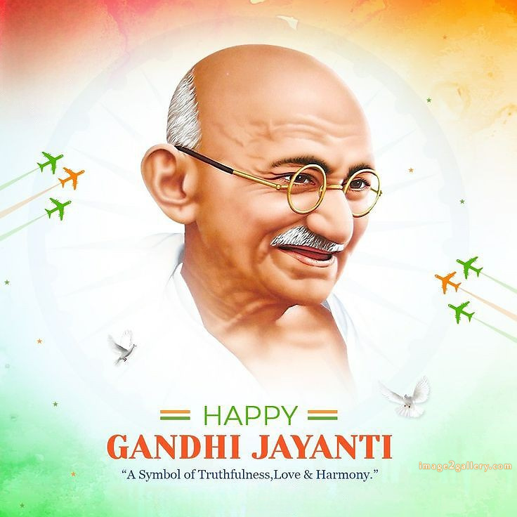 Mahatma Gandhi Jayanti Quotes, Wishes, Status | Gandhi Jayanti Images in Hindi | 88 happy gandhi jayanti poster -(2)