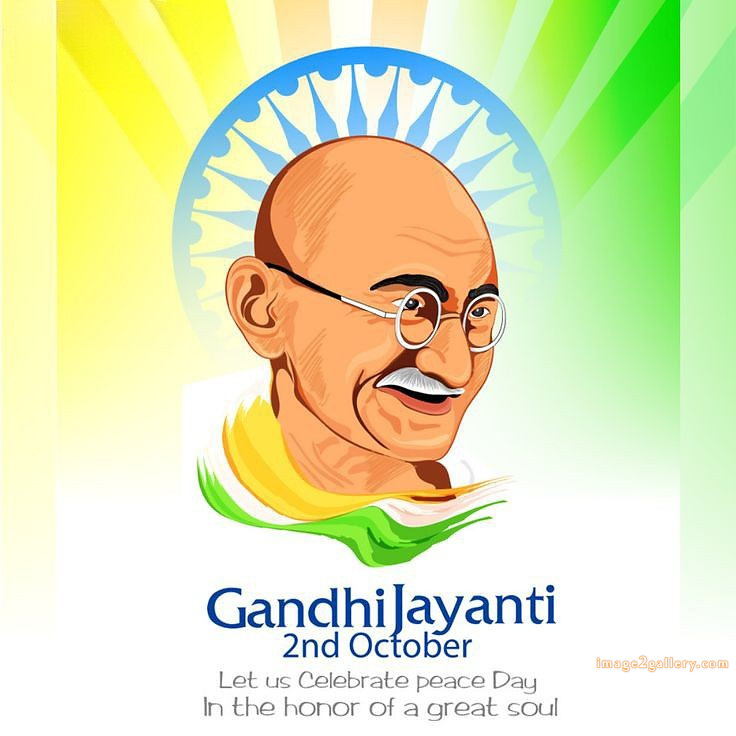 Mahatma Gandhi Jayanti Quotes, Wishes, Status | Gandhi Jayanti Images in Hindi | 227 happy gandhi jayanti poster -(5)