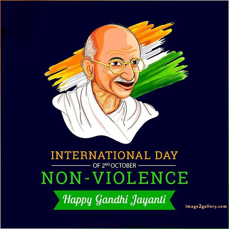 Mahatma Gandhi Jayanti Quotes, Wishes, Status | Gandhi Jayanti Images in Hindi | 90 happy gandhi jayanti poster -(6)