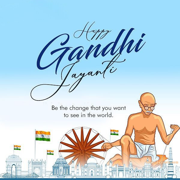 Mahatma Gandhi Jayanti Quotes, Wishes, Status | Gandhi Jayanti Images in Hindi | 207 happy gandhi jayanti quotes -(2)
