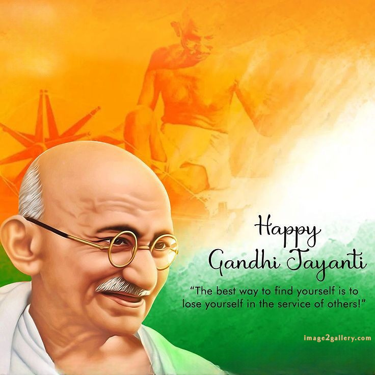 Mahatma Gandhi Jayanti Quotes, Wishes, Status | Gandhi Jayanti Images in Hindi | 116 mahatma gandhi jayanti quotes -(3)