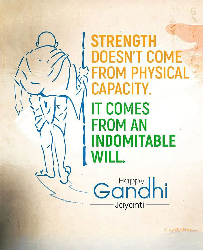 Mahatma Gandhi Jayanti Quotes, Wishes, Status | Gandhi Jayanti Images in Hindi | 214 mahatma gandhi jayanti quotes -(6)