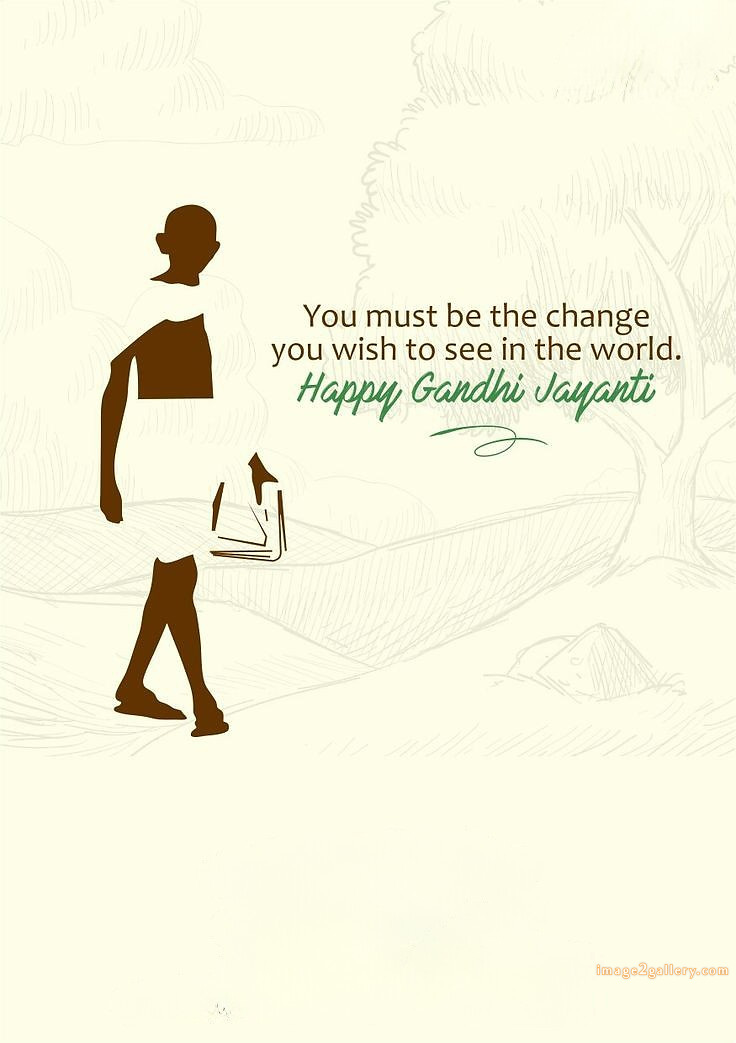 Mahatma Gandhi Jayanti Quotes, Wishes, Status | Gandhi Jayanti Images in Hindi | 209 mahatma gandhi jayanti quotes -(9)